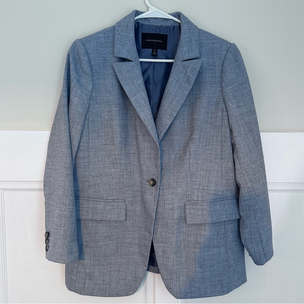 Banana Republic Classic Gray Blazer